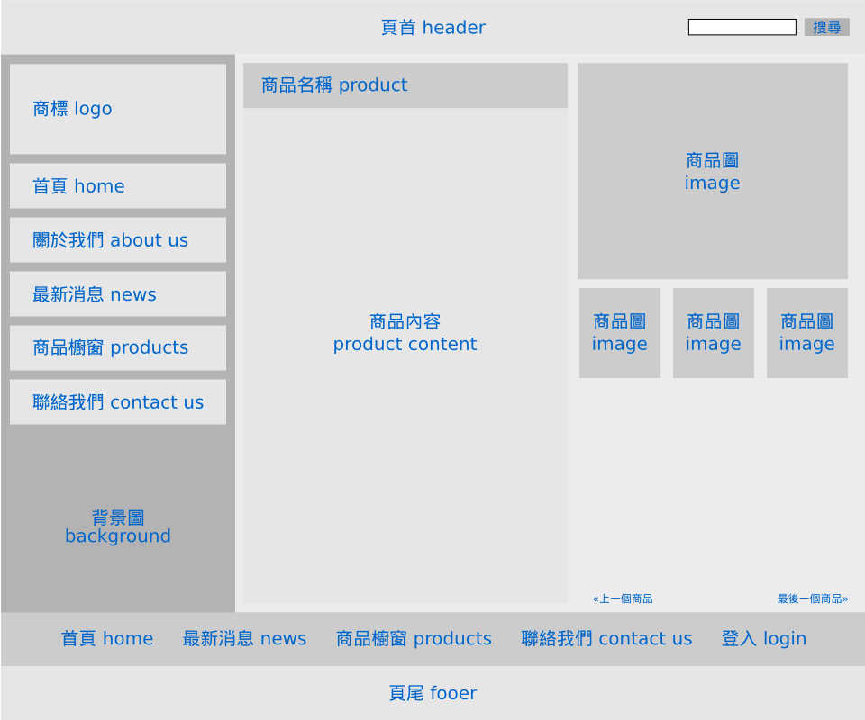 版型-商品櫥窗內頁